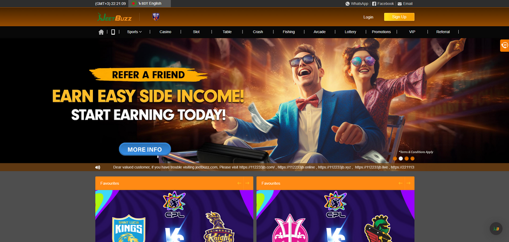 Popular Casino Site Gamings to Try on JeetBuzz BD